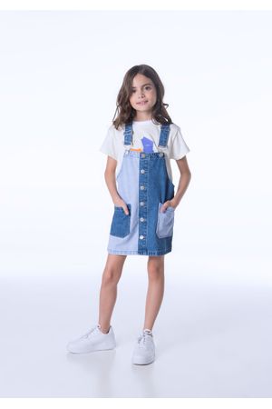 Peto jean con bolsillos delanteros