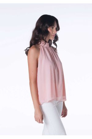 Blusa de chifón cuello perkin