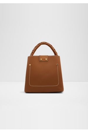 Bolso Tipo Cubo Con Asa Superior Trenzada Rebekia