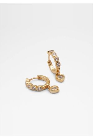 Zarcillos de Aro con Forma de Corazón