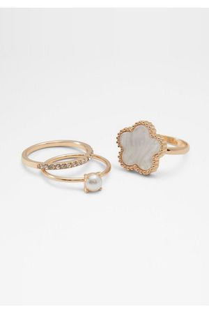 Juego de anillos multipack LEGOWETH en tono dorado