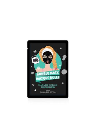 Mascarilla Facial Hidratante Bubble 25 Ml Carbón Vegetal y Madera