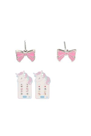 Zarcillos En Forma de Corazón y Arco Iris