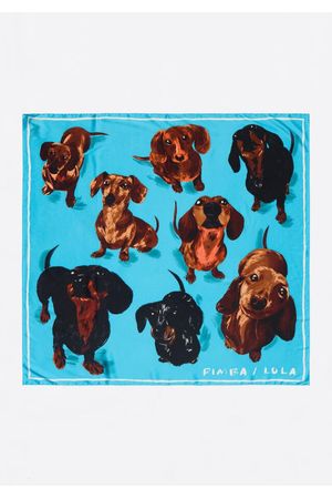 Pañuelo Con Estampado De Perros