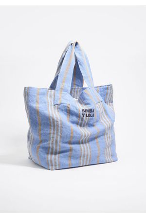 cartera shopper maxi de lino