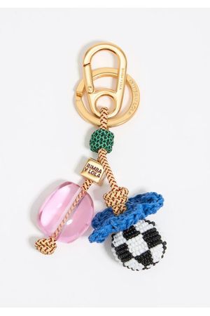 Llavero Cabo Resina, Metal Y Beads