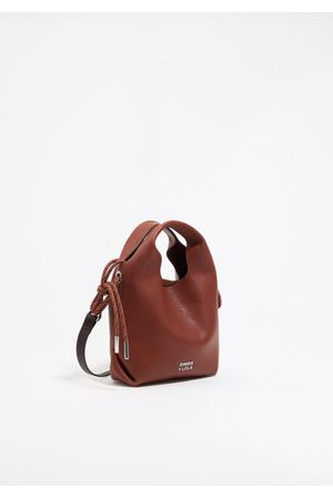 Cartera Paper Mini Piel Castaña