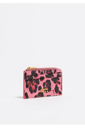 monedero con textura animal print