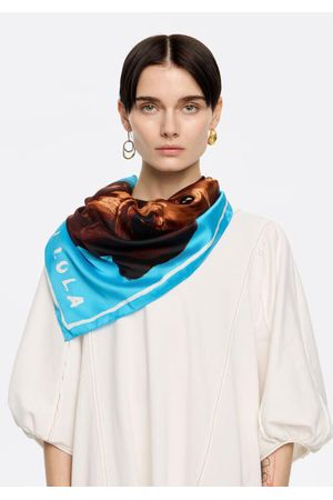 Pañuelo Con Estampado De Perros