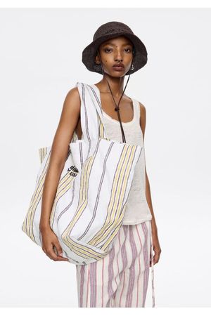 cartera shopper maxi de lino