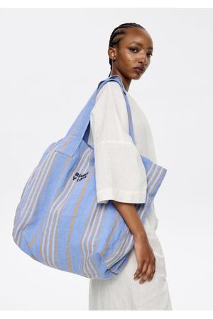 cartera shopper maxi de lino