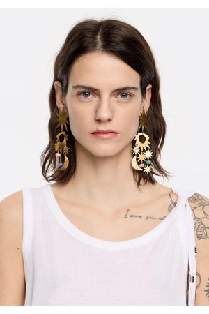 zarcillos con figura del sol