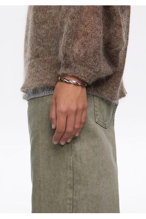 pulsera rígida de bandas tricolor