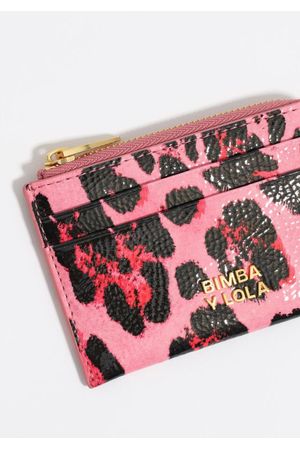 monedero con textura animal print