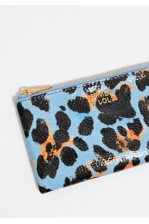 monedero con textura animal print