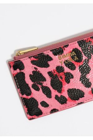 Monedero con textura animal print