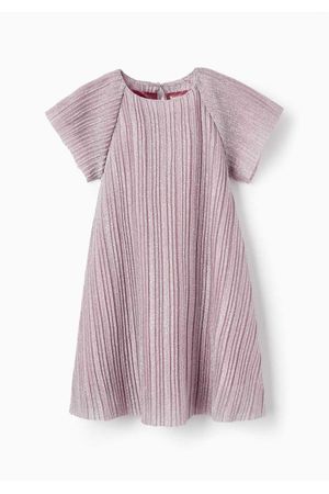 Vestido Plisado y con Lurex