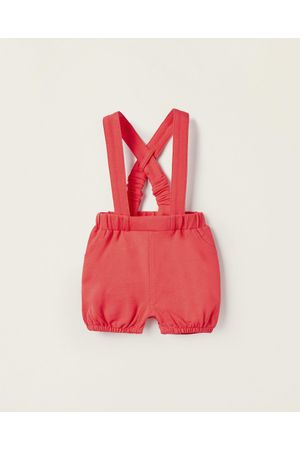 Short con Tirantes Desmontables En Piqué