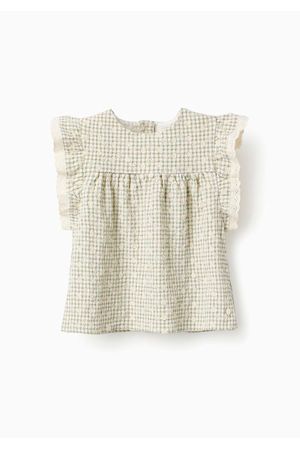 Top Vichy con Bordados