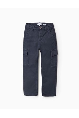 Pantalón recto de sarga