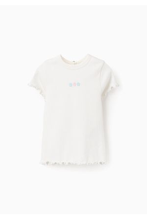 Camiseta Canalé con Acabado Ondulado