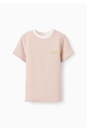 Camiseta a rayas con estampado