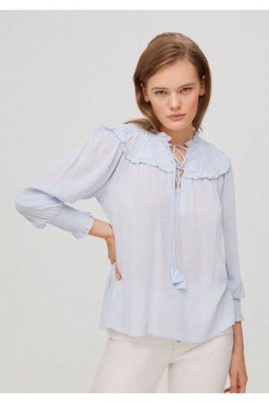 Blusa escote fruncido