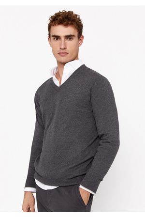 Jersey cashmere cuello pico