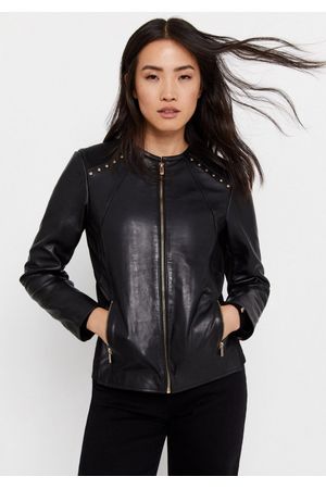 Chaqueta efecto cuero