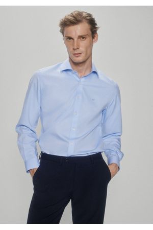 Camisa de vestir pinpoint liso