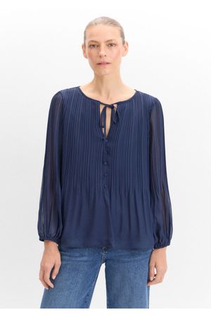 Blusa plisada estampada