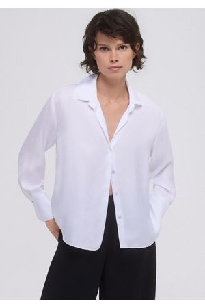Blusa satén fluida
