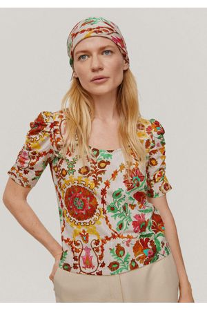 Camiseta estampada manga corta