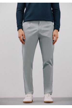 Pantalón chino tapered pinzas