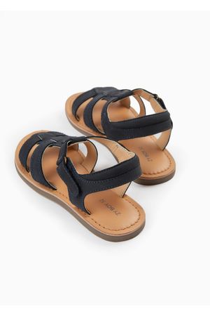 Sandalias de Tiras de Piel