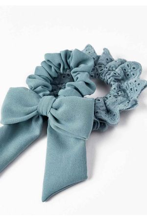 2 Packs de Cola Scrunchie con Bordado Inglés