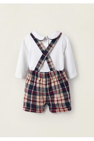 Body + Mono de Cuadros de Algodón B&S