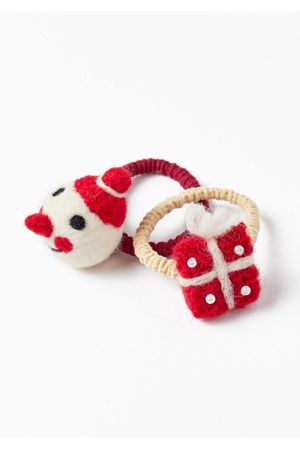 Pack 2 Elásticos Para Cabello Navidad