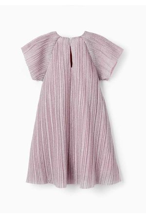 Vestido Plisado y con Lurex