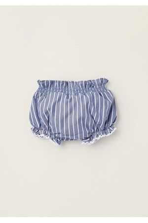 Tapa Pañales A Rayas con Encaje