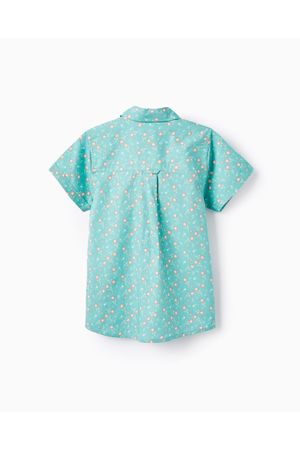 Camisa Floral En Algodón