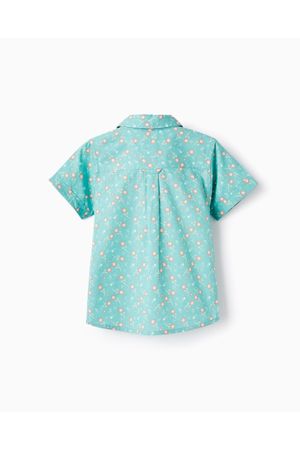 Camisa Floral En Algodón