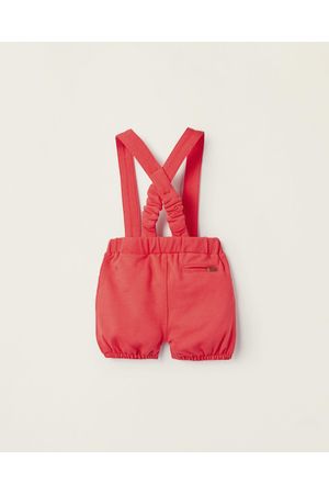 Short con Tirantes Desmontables En Piqué