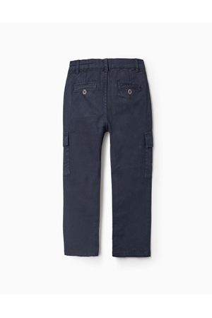 Pantalón recto de sarga