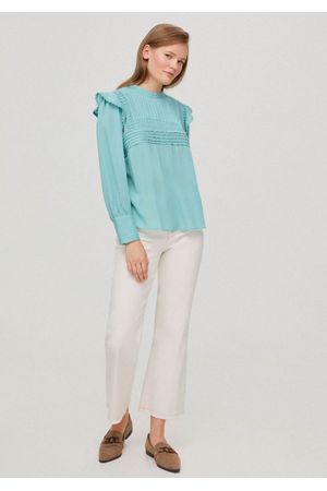 Blusa romantica con jaretas