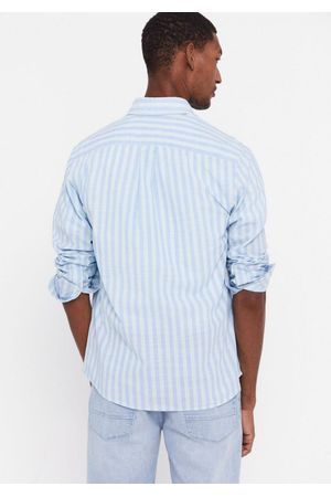 Camisa tejido flamé rayas