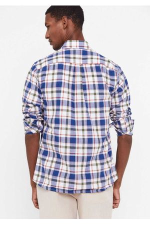 Camisa tejido flamé cuadros