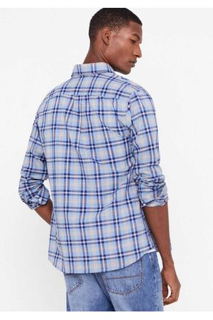 Camisa tejido flamé cuadros