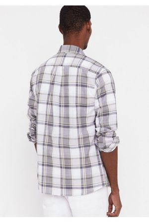 Camisa tejido flamé cuadros