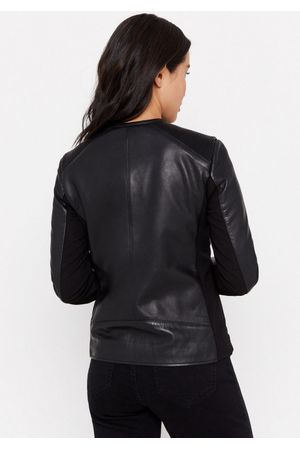 Chaqueta efecto cuero